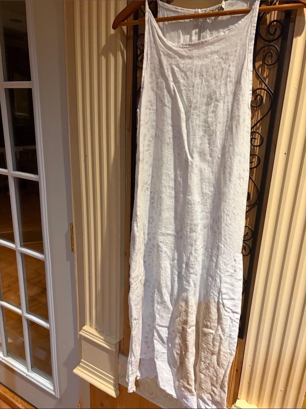 Women's White Linen beach Slip dress